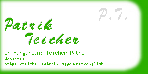 patrik teicher business card